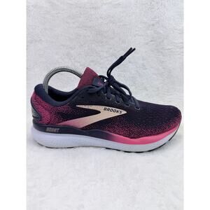 Brooks Ghost 16 Peacoat Raspberry Apricot Womens Running Shoes Size 8